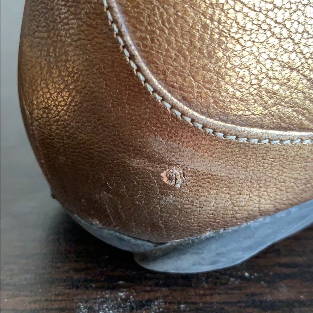 Prada bronze flats, 38.5 with original bag! - Picture 6 of 8